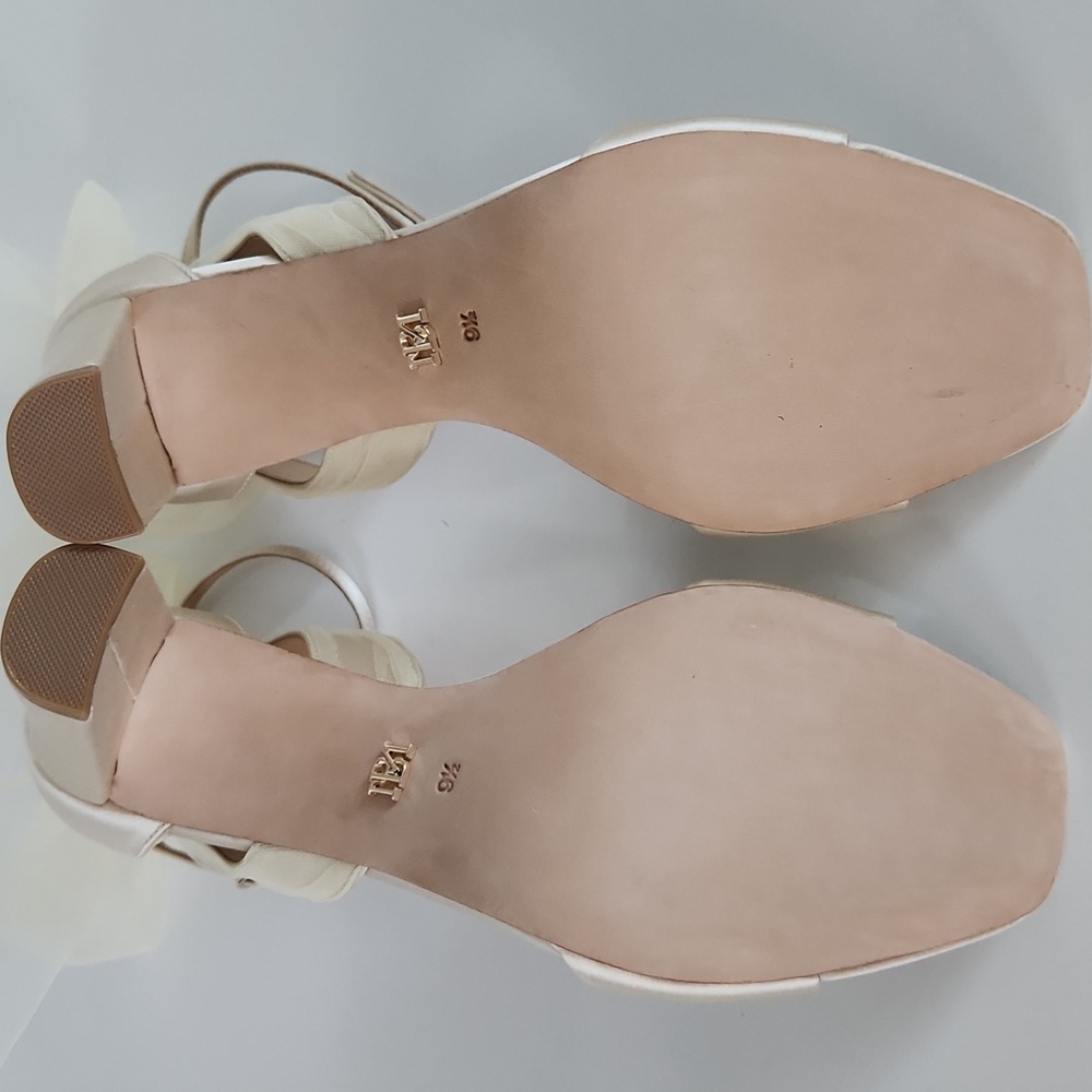 Badgley Mischka Kim Mesh Bow Block Heel $215 - Picture 10 of 15